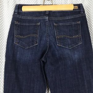 Lee Dark Wash Straight Leg Mid Rise Crop Jeans 8S